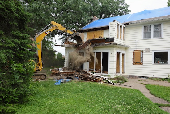 Demolition begins
